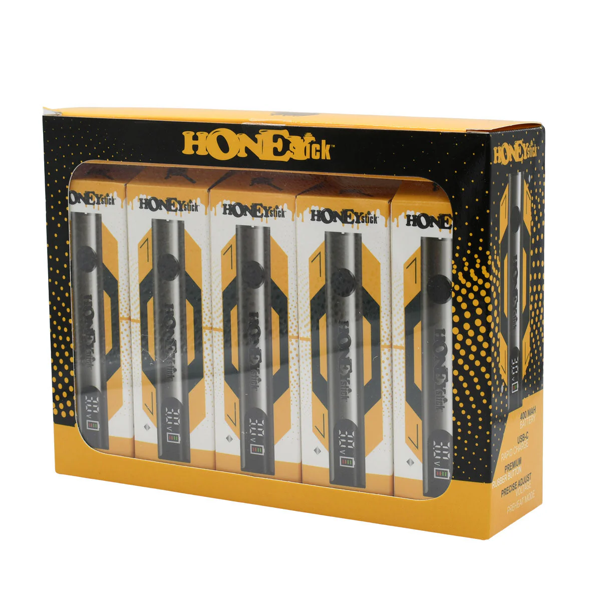 Honeystick Digital 510 Thread Vape Cart Pen Battery - Image 19