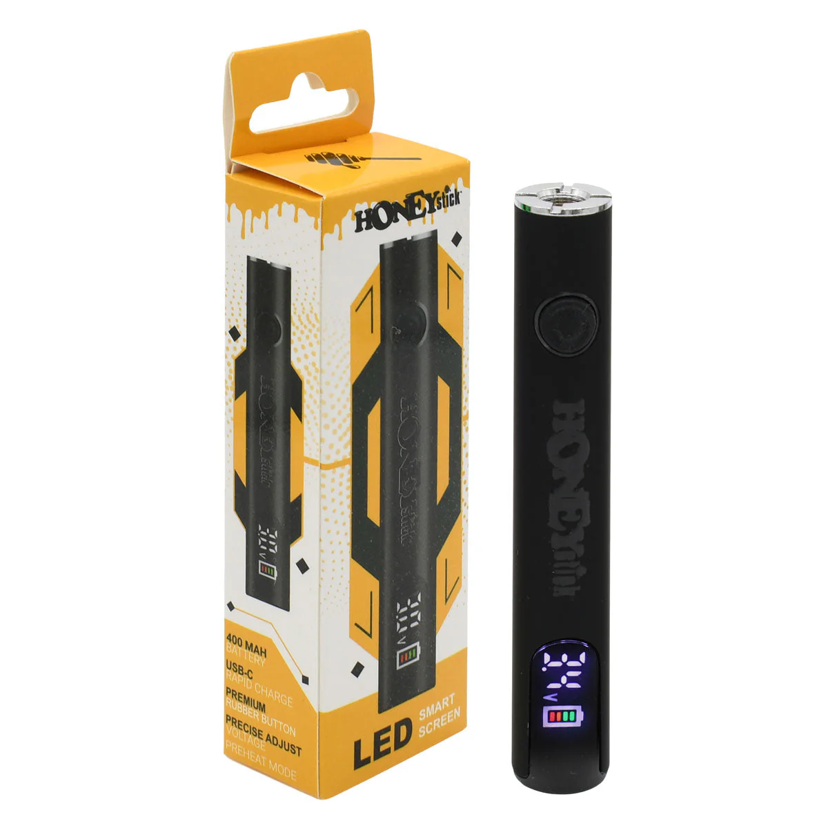 Honeystick Digital 510 Thread Vape Cart Pen Battery - Image 7