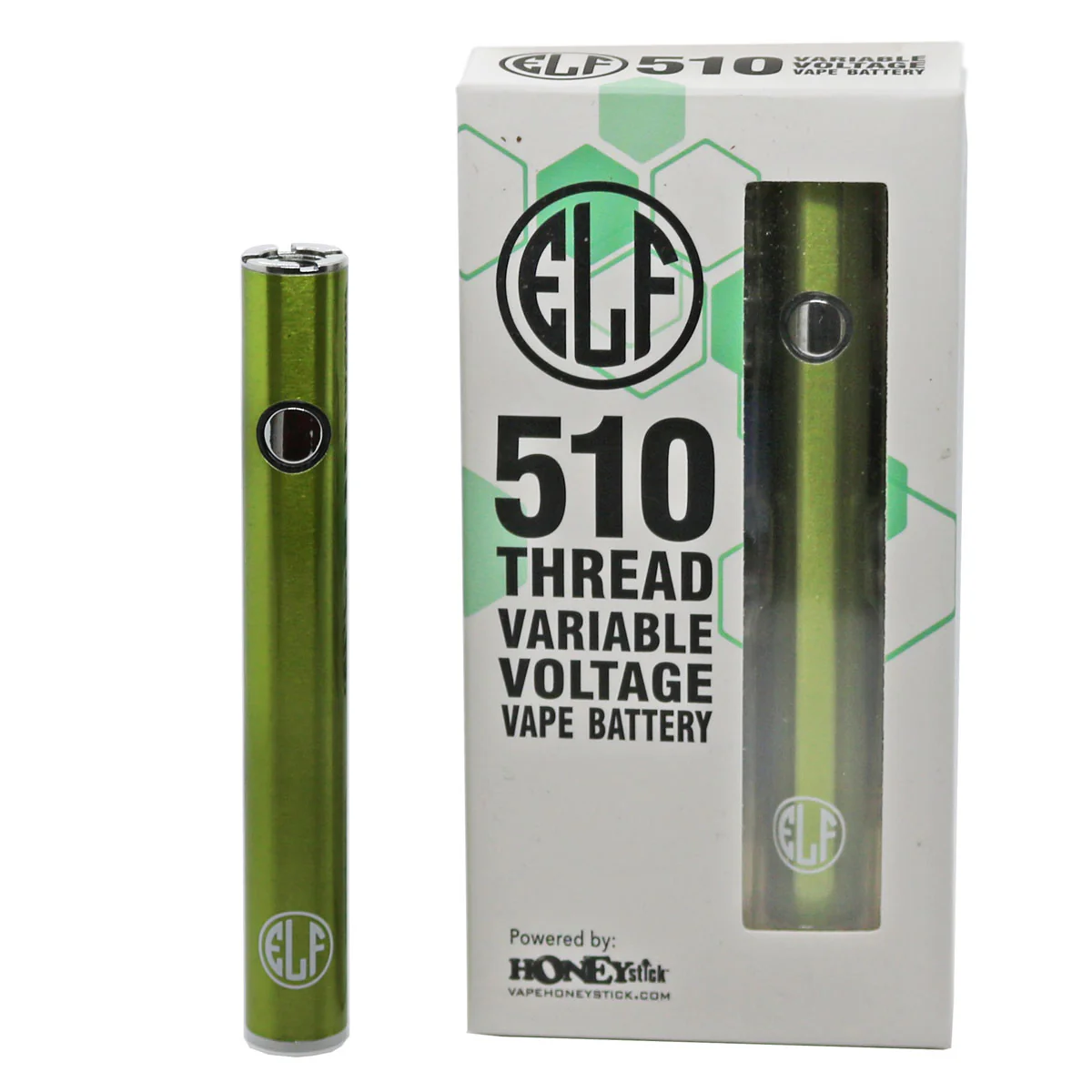 Honeystick ELF 510 Thread Vape Cart Pen Battery - Image 3