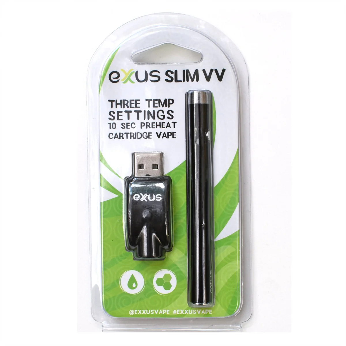 Exxus Slim VV 510 Thread Vape Cart Pen Battery - Image 4