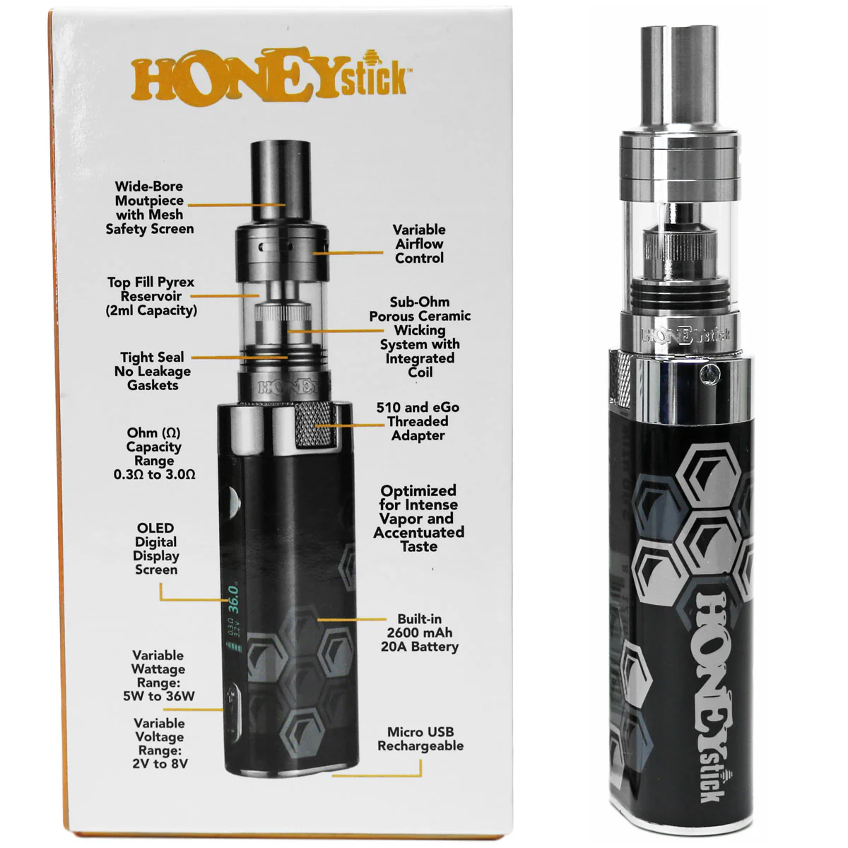 HoneyStick OG Sub-Ohm Oil Vape Kit - Image 6