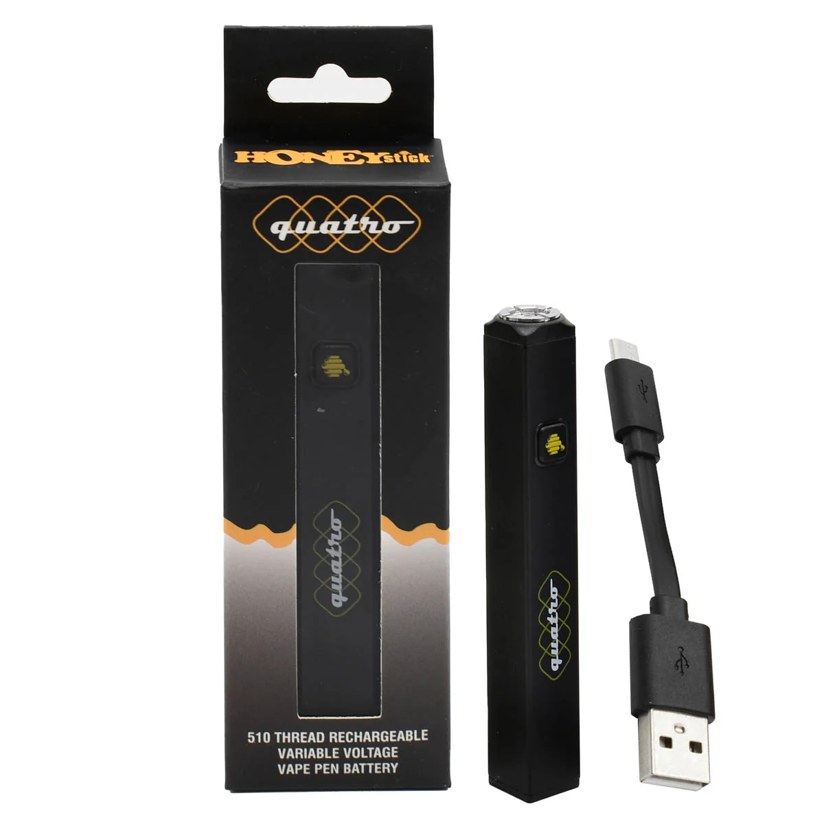 Honeystick Quatro - Square 510 Thread Battery Vape Pen - Image 4