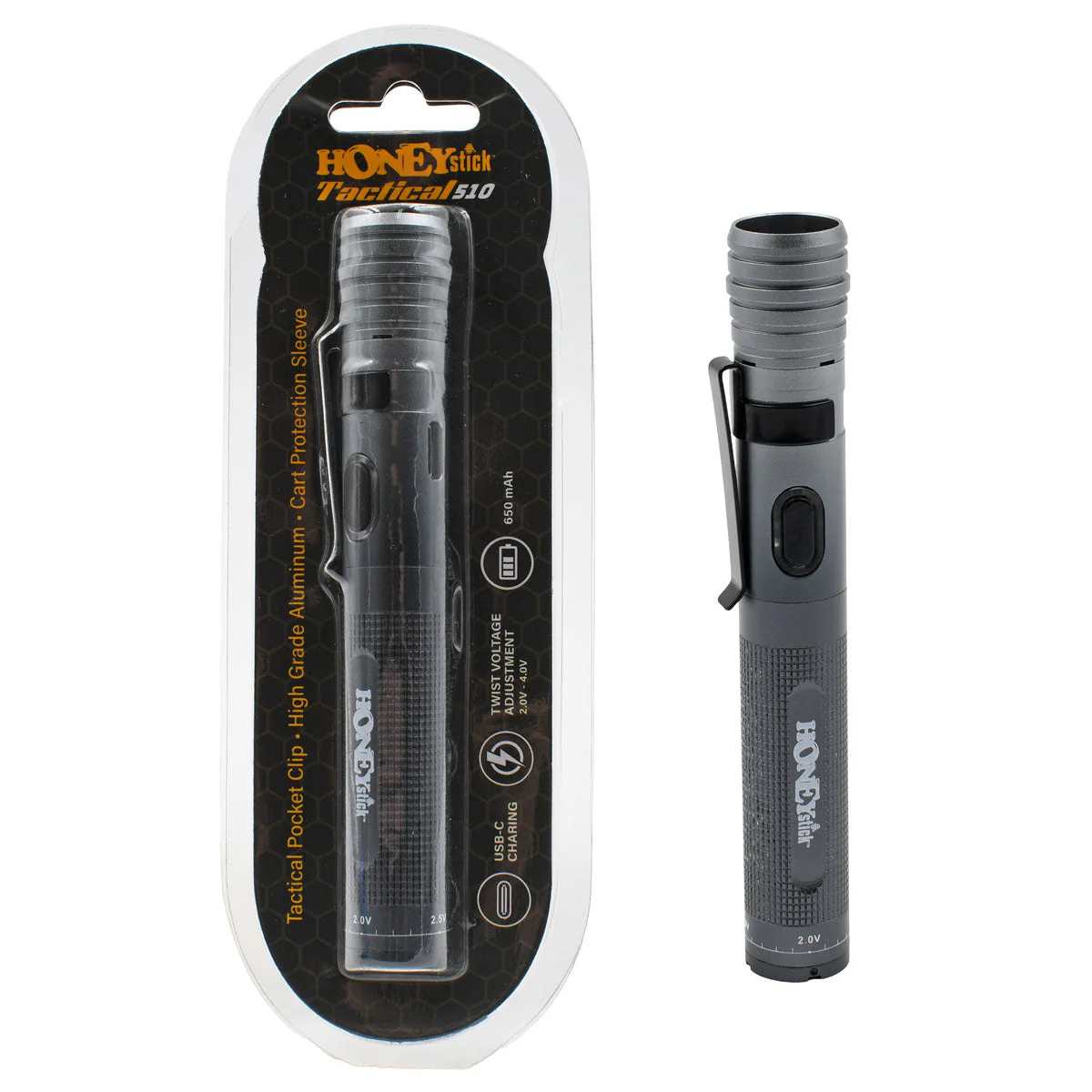 Honeystick Tactical 510 Thread Vape Cart Pen Battery - Image 16