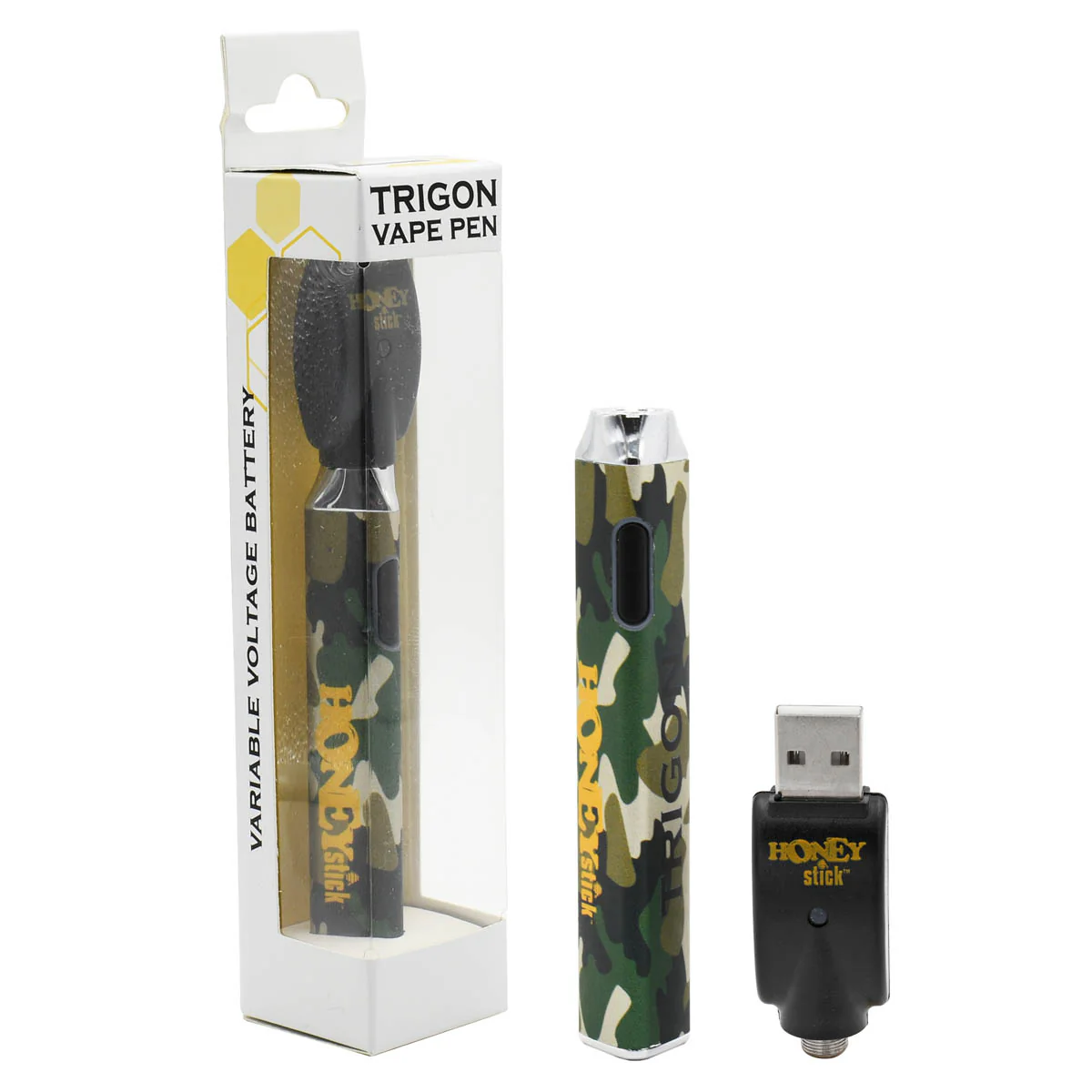 Honeystick Trigon 510 Thread Vape Cart Pen Battery - Image 11