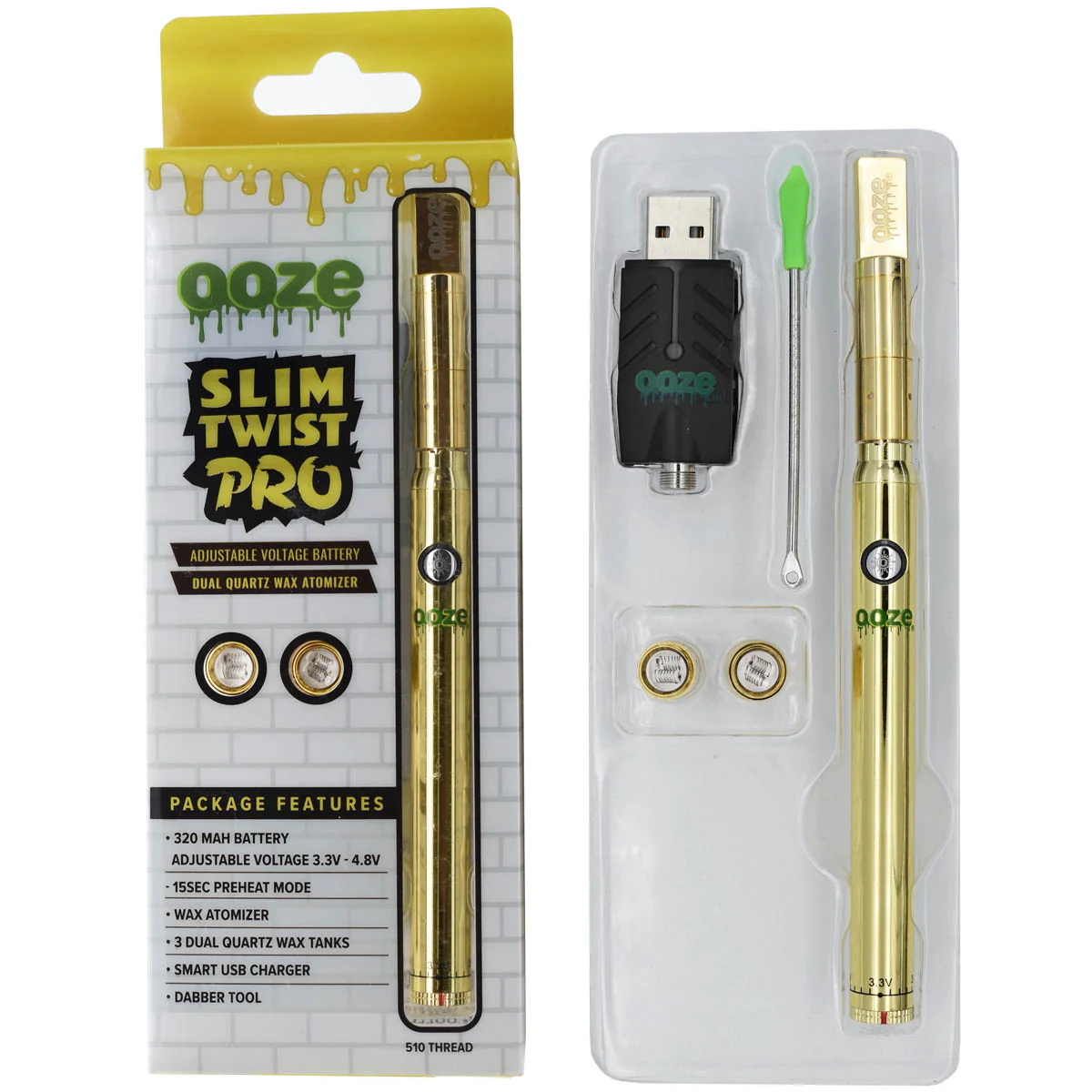 Ooze Slim Twist Pro Wax Pen Starter Kit - Image 11