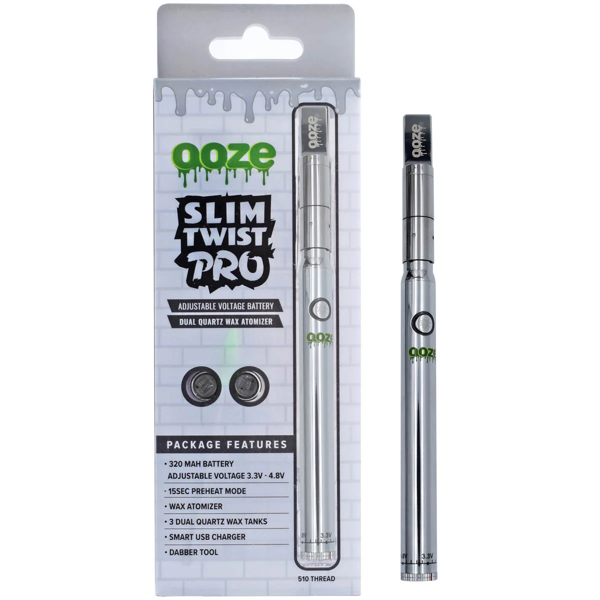 Ooze Slim Twist Pro Wax Pen Starter Kit - Image 4