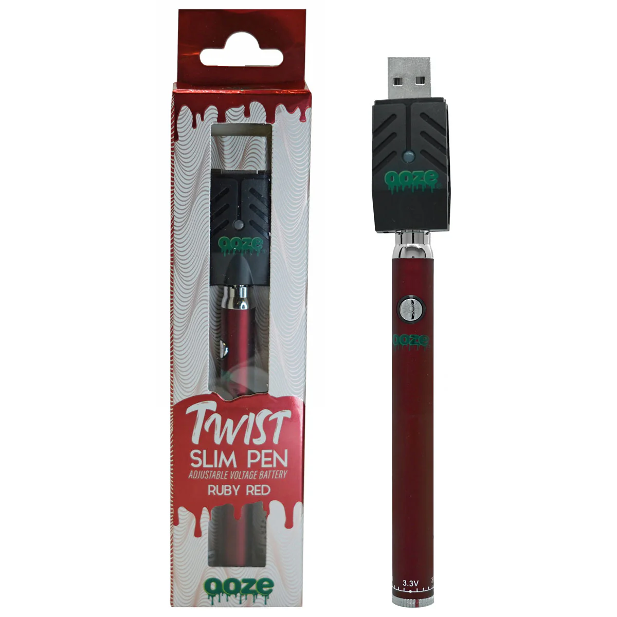 Ooze Slim Twist 510 Thread Vape Cart Pen Battery - Image 8