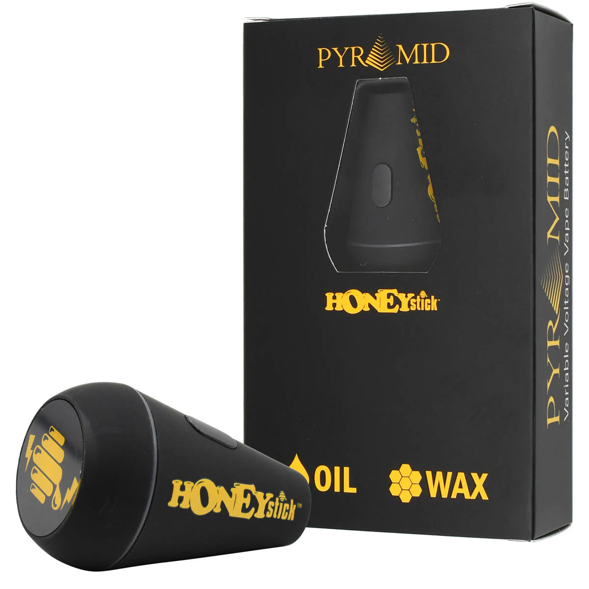 Honeystick Pyramid 510 Thread Vape Cart Battery - Image 11